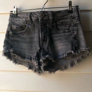 American Eagle Outfitters stretch dark grey shorts